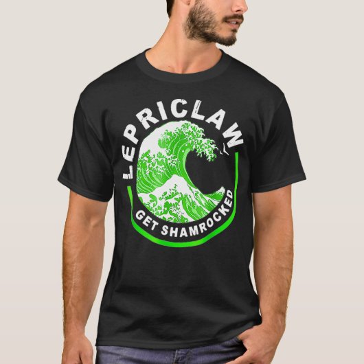 Lepriclaw Get Shamrocked Drinking St Patricks Tシャツ (正面)