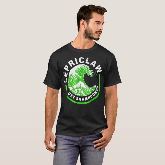 Lepriclaw Get Shamrocked Drinking St Patricks Tシャツ (正面フル)