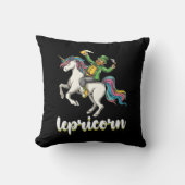 Lepricorn Leprechaun Unicorn St Patrick's Day クッション (正面)