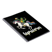 Lepricorn Leprechaun Unicorn St Patrick's Day ノートブック (右側)