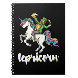 Lepricorn Leprechaun Unicorn St Patrick's Day ノートブック