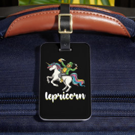 Lepricorn Leprechaun Unicorn St Patrick's Day ラゲッジタグ