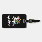 Lepricorn Leprechaun Unicorn St Patrick's Day ラゲッジタグ (正面横)