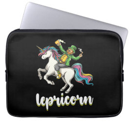 Lepricorn Leprechaun Unicorn St Patrick's Day ラップトップスリーブ