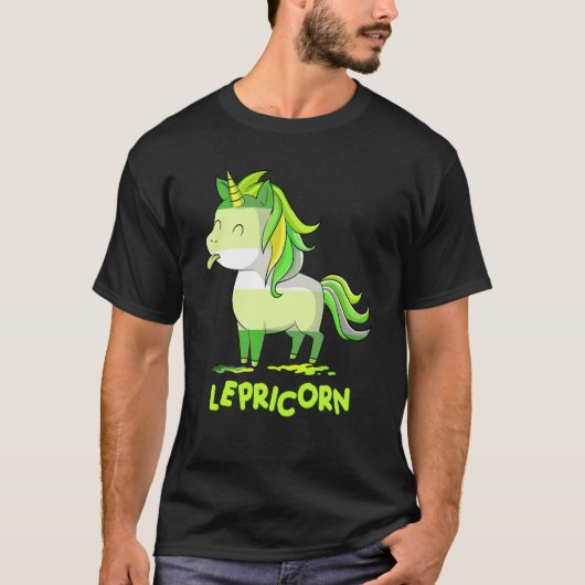 Lepricorn Leprechaun Unicorn St Patricks Day Kids Tシャツ (正面)