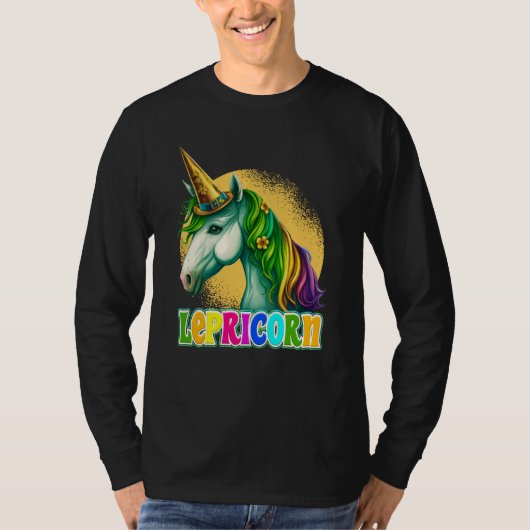 Lepricorn St Patrick's Day Unicorn Women Tシャツ (正面)