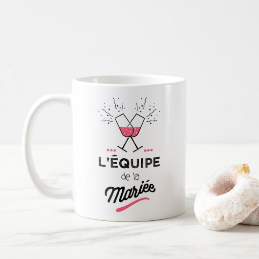 L'équipe de la mariée コーヒーマグカップ (ドーナツ)