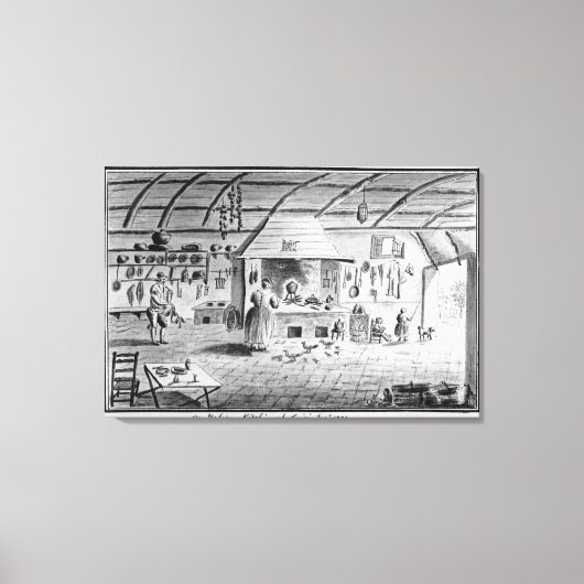 Lericiのキッイタリアンチンのビュー キャンバスプリント (正面)