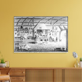 Lericiのキッイタリアンチンのビュー キャンバスプリント (インサイチュ (リビング))