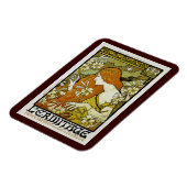 L'Ermitageアールヌーボーの花柄 マグネット (左側)