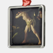 Lernaeanのヒュドラと戦うヘラクレス メタルオーナメント (左)