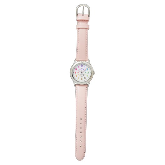 Lernuhr Kinderuhr Schulanfangsgeschenk 腕時計 (フラット)