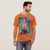 Leroy Neiman Rocky retro Tシャツ (正面フル)
