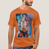 Leroy Neiman Rocky retro Tシャツ (正面)