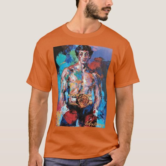 Leroy Neiman Rocky retro Tシャツ (正面)
