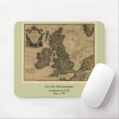 Lesの島Britanniquesの1700's地図 マウスパッド (マウス)