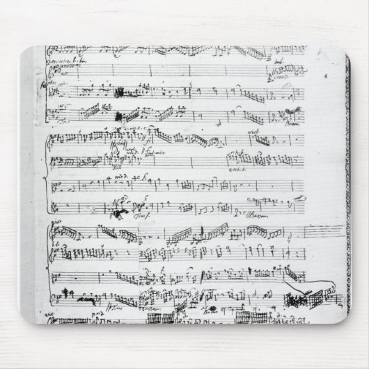 「Lesの義侠の士のスコアの開始ページ マウスパッド (正面)