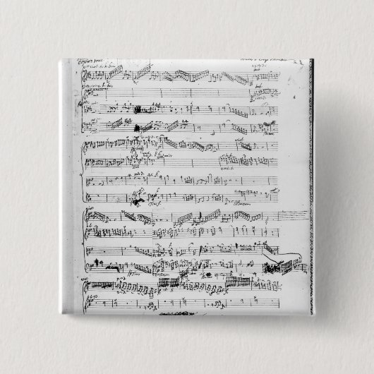 「Lesの義侠の士のスコアの開始ページ 缶バッジ (正面)