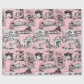 Lesはdeパリの~のドーファンのピンクを囲みます ラッピングペーパー (フラット)