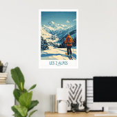Les 2 Alpes Poster France 1 ポスター (ホームオフィス)