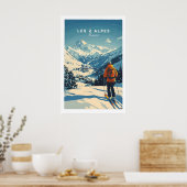 Les 2 Alpes Print France 1 ポスター (キッチン)