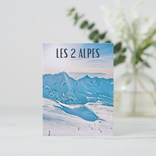 Les 2 Alpes Station de ski  ポストカード (スタンド正面)