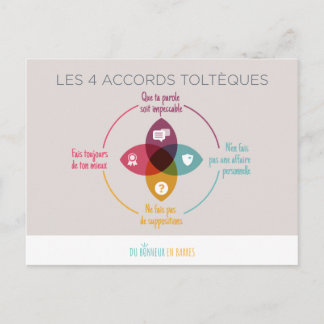 Les 4 accords toltèques ポストカード