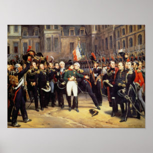 Les Adieux de Fontainebleau、1814年4月20日 ポスター