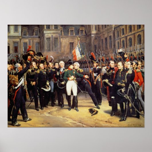 Les Adieux de Fontainebleau、1814年4月20日 ポスター (正面)