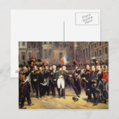 Les Adieux de Fontainebleau、1814年4月20日 ポストカード (正面/裏面)