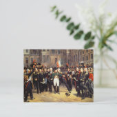 Les Adieux de Fontainebleau、1814年4月20日 ポストカード (スタンド正面)
