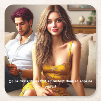  - Les Ailes de l’Espoir スクエアペーパーコースター