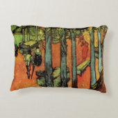 Les Alyscamps、紅葉ズバイビンセント・ヴァン・ゴッホ アクセントクッション (裏面)