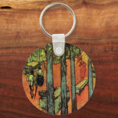 Les Alyscamps、紅葉ズバイビンセント・ヴァン・ゴッホ キーホルダー (正面)
