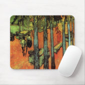 Les Alyscamps、紅葉ズバイビンセント・ヴァン・ゴッホ マウスパッド (マウス)