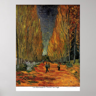 Les Alyscamps by Vincent van Gogh ポスター