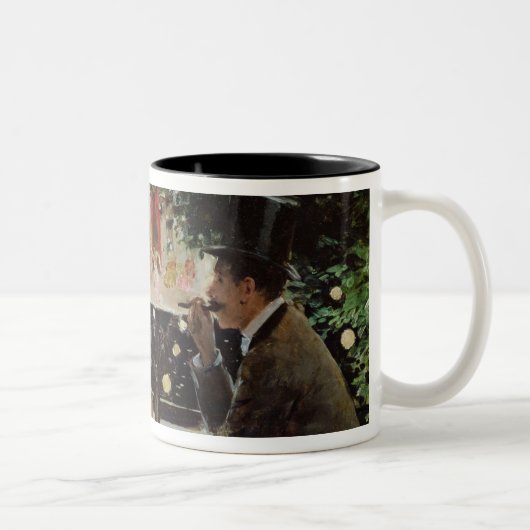 Les Ambassadeurs、c.1882の夕食 ツートーンマグカップ (右)