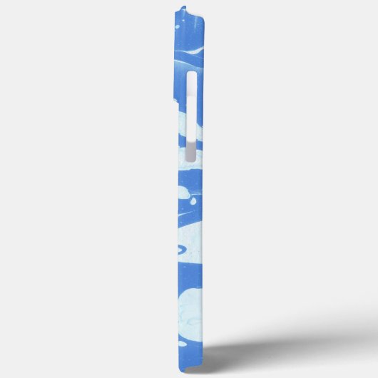 les années 70 nom personnalisé bleu rétro Case-Mate iPhoneケース (裏面 / 左)