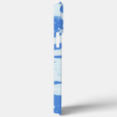 les années 70 nom personnalisé bleu rétro Case-Mate iPhoneケース (裏面 / 右)