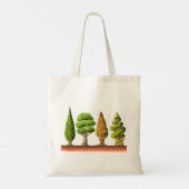 Les arbres en couleurs sac Madame. トートバッグ (裏面)