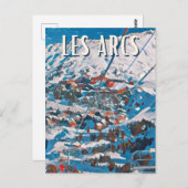 Les Arcs Station de ski ポストカード (正面/裏面)