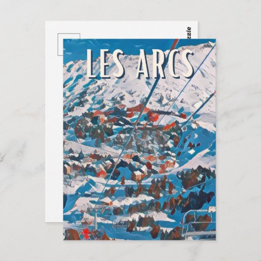 Les Arcs Station de ski  ポストカード (正面/裏面)