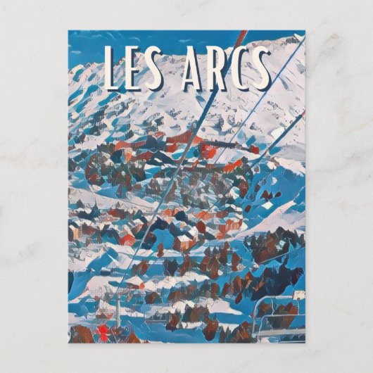 Les Arcs Station de ski ポストカード (正面)