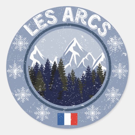 Les Arcs Station de Ski ラウンドシール (正面)