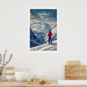 Les Arcs Travel Poster - France 1 ポスター (キッチン)