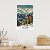 Les Arcs Wall Art - France 1 ポスター (キッチン)