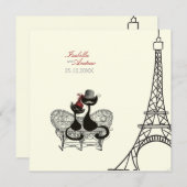 Les Aristochats Noirs -フランスのな情熱2 招待状 (正面/裏面)