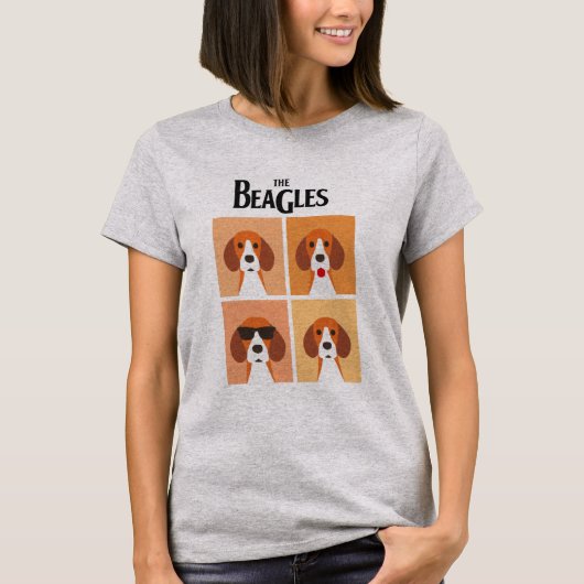 Les Beagles T-shirt graphique Tシャツ (正面)