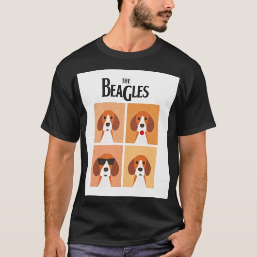 Les Beagles T-shirt graphique Tシャツ (正面)