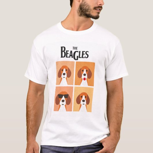 Les Beagles T-shirt graphique Tシャツ (正面)